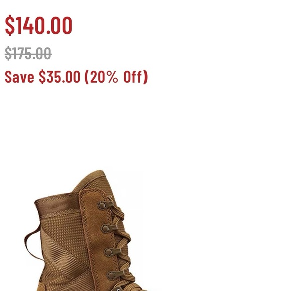 Men's combat Tan Tactical Boots - Picture 11 of 11